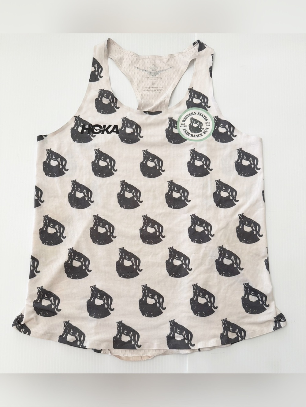 Hoka x Rabbit Western States Endurance Run 100 Miles One Day Tank Shirt - M